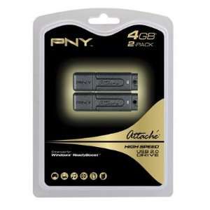  New 4GB USB 2.0 Attache II 2 pk   PFD4GBX2ATT2MF 