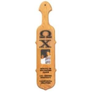  Oak Greek Paddle with Picture Cutout