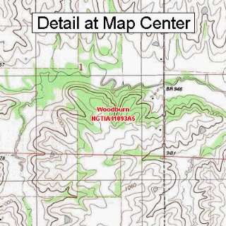   Quadrangle Map   Woodburn, Iowa (Folded/Waterproof)