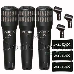  Audix I5 Dynamic Microphone 3 Pack I 5 Guitar Snare Mic 