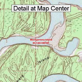  USGS Topographic Quadrangle Map   Montgomery Island 