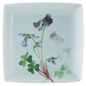  Royal Worcester Language of Flowers Square Plate   Joy 
