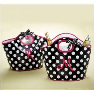  Polka Dot Initial Lunch Tote