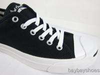 CONVERSE JACK PURCELL OX BLACK/WHITE CLASSIC CANVAS MENS ALL SIZES 