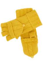   Cable Knit Gloves in Yellow  Mod Retro Vintage Gloves  ModCloth