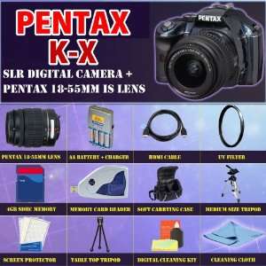  Pentax K x Digital SLR (Blue) with Pentax 18 55mm Lens 