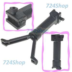   Grip Tactical Spring Bipod Stand 25.4MM Rifle 21MM Weaver Rails  