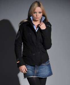 New Womens Superdry Cute Classic Pea Coat Jacket SB MP103/2729  