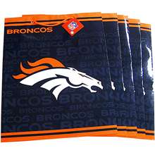 Pro Specialties Denver Broncos Team Logo Large Size Gift Bag (5 Pack 