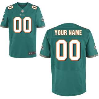 Mens Nike Miami Dolphins Customized Elite Team Color Jersey (40 60 