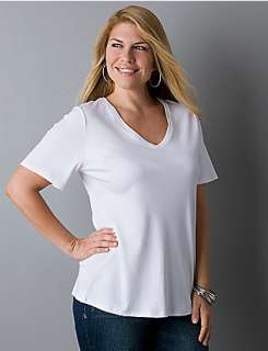   product,entityNameShort sleeve Supima® cotton V neck tee