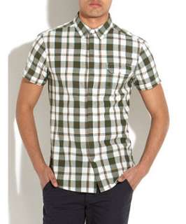 Khaki (Green) Mid Khaki Check Shirt  242286034  New Look