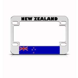  New Zealand Flag Metal Motorcycle Bike license plate frame 