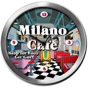 MILANO 14 Inch Cafe Metal Clock Quartz Movement Kitchen 