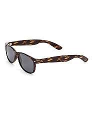 Dark Brown (Brown) Icon Dark Brown Wood Rim Sunglasses  254777628 