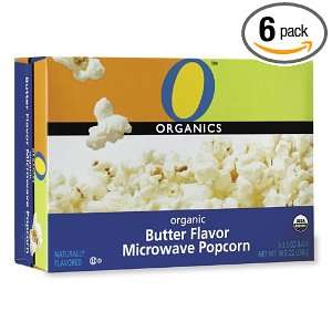 Organics Butter Flavored Microwave Popcorn, 10.5 Ounce Boxes (Pack 