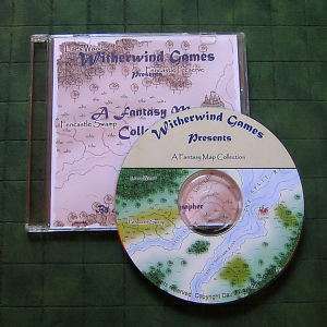 Fantasy Maps on CD for use with D&D RPG Pathfinder  