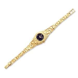  10k Black 22mm Dial Nugget Watch Jewelry
