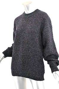 MISSONI for BLOOMINGDALEs Navy Multi Color Tweed Wool/Mohair Round 