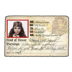 Griffindor Hogwarts ID Card Harry Potter Costume Office 