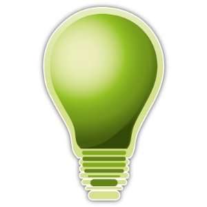  ECO Green Bulb Save the Energy Car Bumper Sticker Decal 3 
