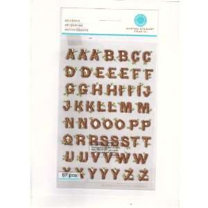  Martha Stewart Crafts Stickers Log Style Alphabet Arts 