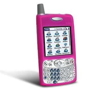  Palm Treo 650, 700w, 700p, 700wx Silicone Skin Case (Pink 