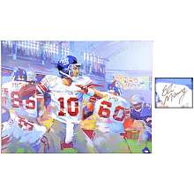 Mounted Memories New York Giants Eli Manning 36x48 Giclee    