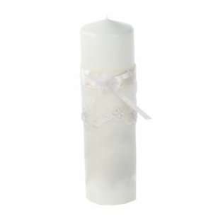 Jamie Lynn Wedding Tessa Collection Unity Candle, 3 by 9 Inch Pillar 