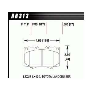  Hawk Performance HB313P.685 SuperDuty Brake Pad 