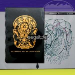 HE TATTOO FLASH KOI SKETCH BOOK FROM CHINA A4 SIZE  