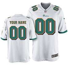 Nike Miami Dolphins Youth Customized Game White Jersey   