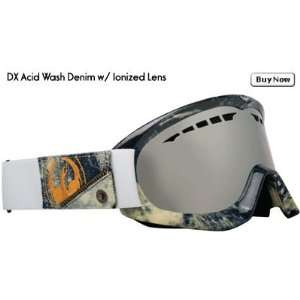  Dragon DX Acid Wash Denim Goggles w/ Ionized Lens Sports 