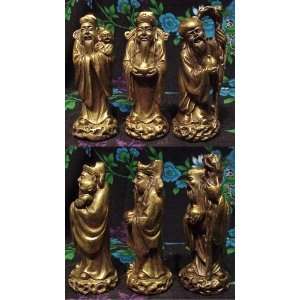  Set of 3 Statues of the Bronze Wisemen 4 tall Everything 