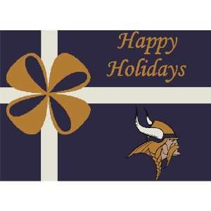 Miliken & Company Minnesota Vikings Holiday 2Ft. 8In. By 3Ft. 10In 