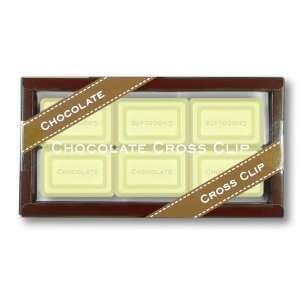  Ohto Chocolate Bar Cross Paper Clip   White Chocolate 