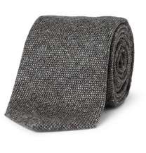 drake s slim woven cashmere tie