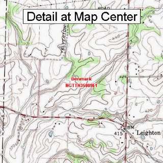  USGS Topographic Quadrangle Map   Denmark, Tennessee 