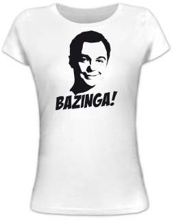   SHELDON BAZINGA Big Bang Theory Lady/Girlie Funshirt Funshirts  