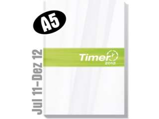 Chäff Timer von Häfft DIN A5 2011/2012 weiß grün  