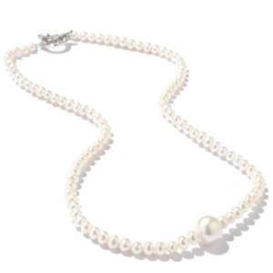  Sterling Silver 18 Freshwater Cultured Pearl Necklace 