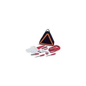  Emergency Road Kit Triangular Tote w/ Jumper Cables, Ice 