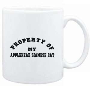 Mug White  PROPERTY OF MY Applehead Siamese  Cats  