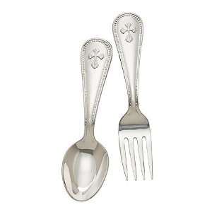 Reed & Barton Abbey 2 Piece Baby Set, Silverplated, 4 1 