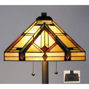  Tiffany Style Stained Glass Floor Lamp Golden Mission 