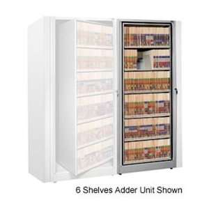  Rotary File Cabinet Adder Unit, Letter, 3 Shelves, Light 