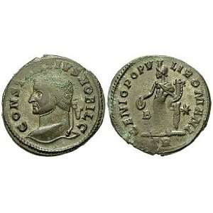  Constantius I, May 305   25 July 306 A.D.; Bronze Follis 