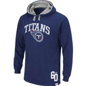   Titans Mens Go Long Thermal Hooded Sweatshirt