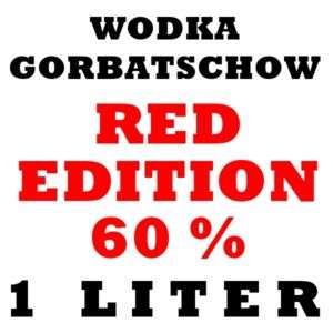 WODKA GORBATSCHOW   RED VODKA EDITION 60 %   1 LITER  