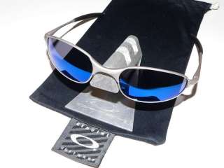 OAKLEY A WIRE 2.0 SILVER BLUE SONNENBRILLE TIGHTROPE SQUARE WHISKER 